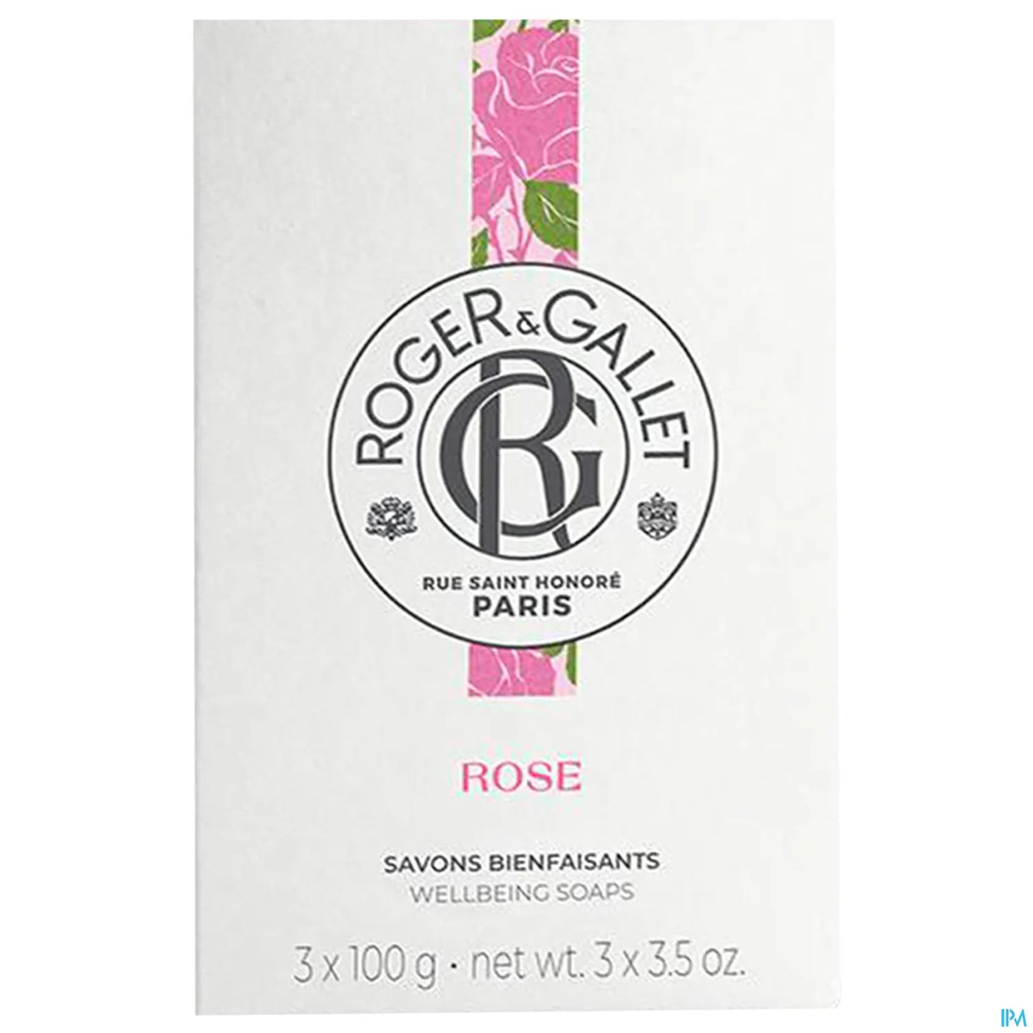 Coffret Savons Bienfaisants Rose 3 x 100gr