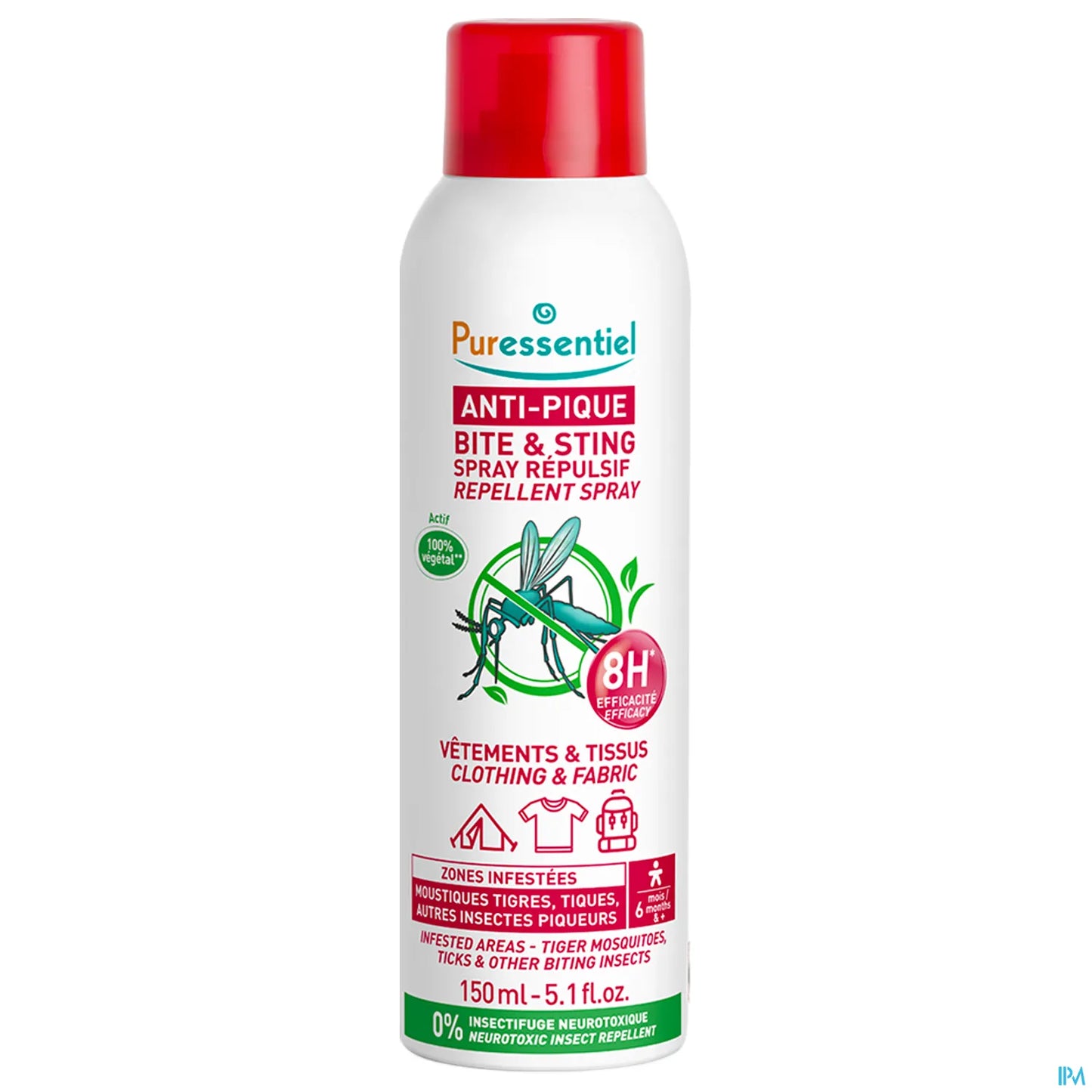 Anti-Bite Repellent Spray for Clothes and Fabrics 150ml