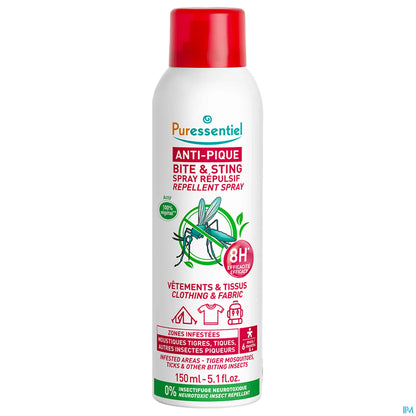 Anti-Bite Repellent Spray for Clothes and Fabrics 150ml