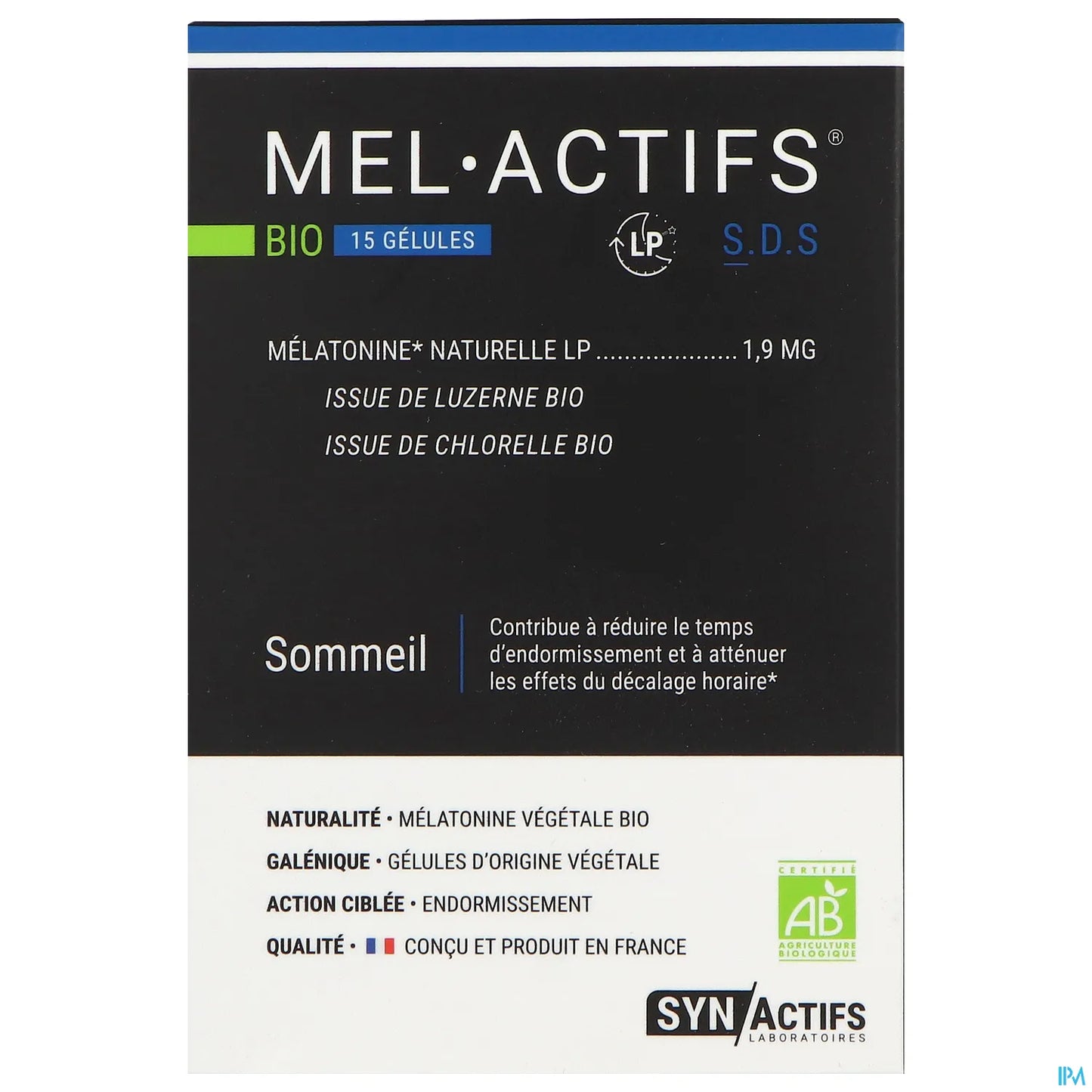 SynActifs Melagreen 15 Capsules Restorative Sleep and Anti Jet-Lag