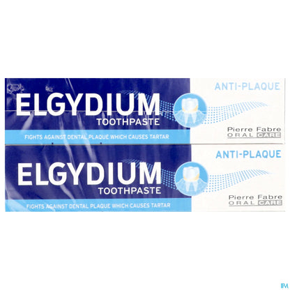 Dentifricio antiplacca confezione da 2 x 75 ml