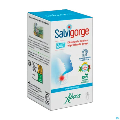 Salvigorge 2Act Spray senza alcol 30 ml