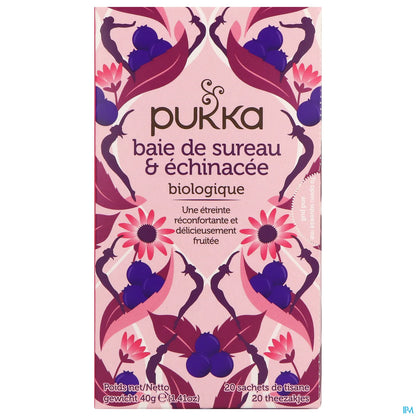 Infusion Baie de Sureau et Echinacée Bio 20 Sachets