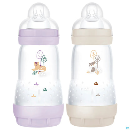 Easy Start Anti-Colic Baby Bottle 260ml Lilac Sand Flow Teat 2 X2