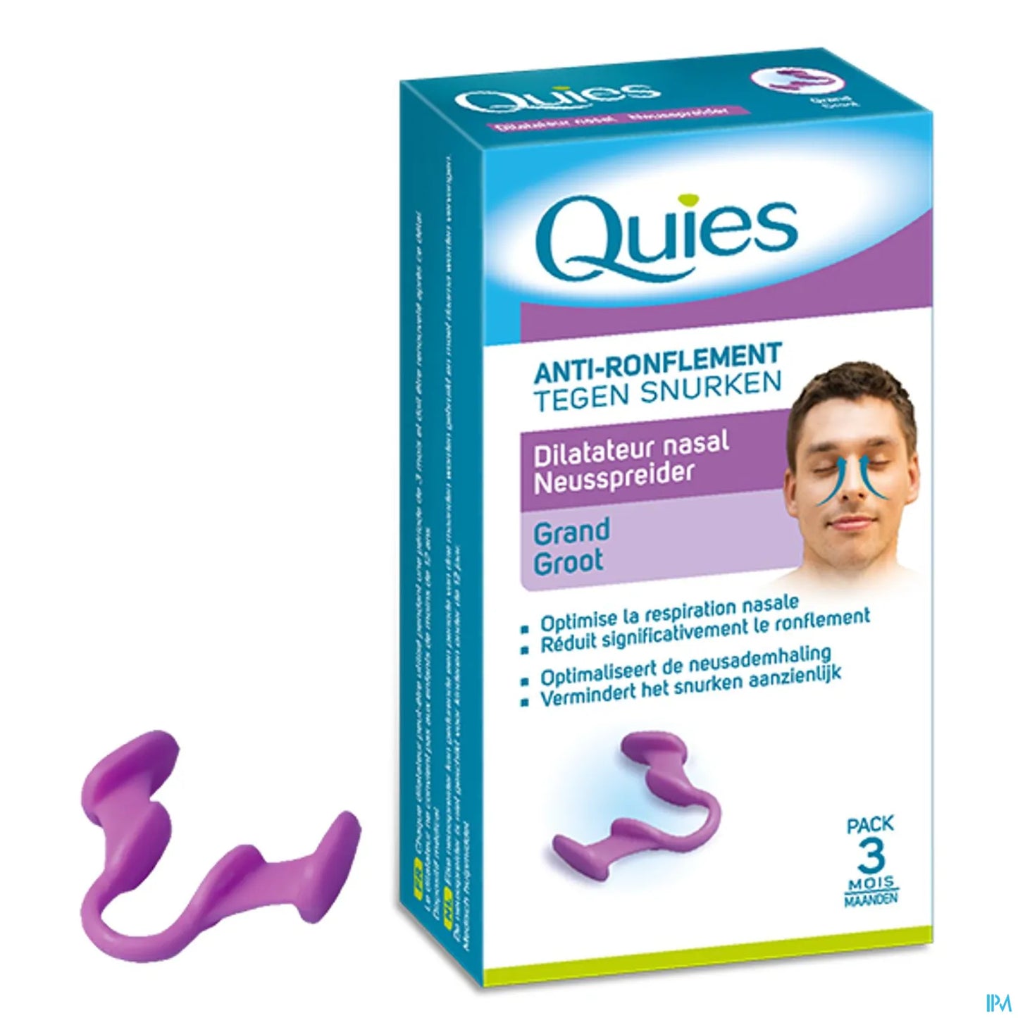 Anti-Snoring Nasal Dilator Small Medium Box 1 Dilator