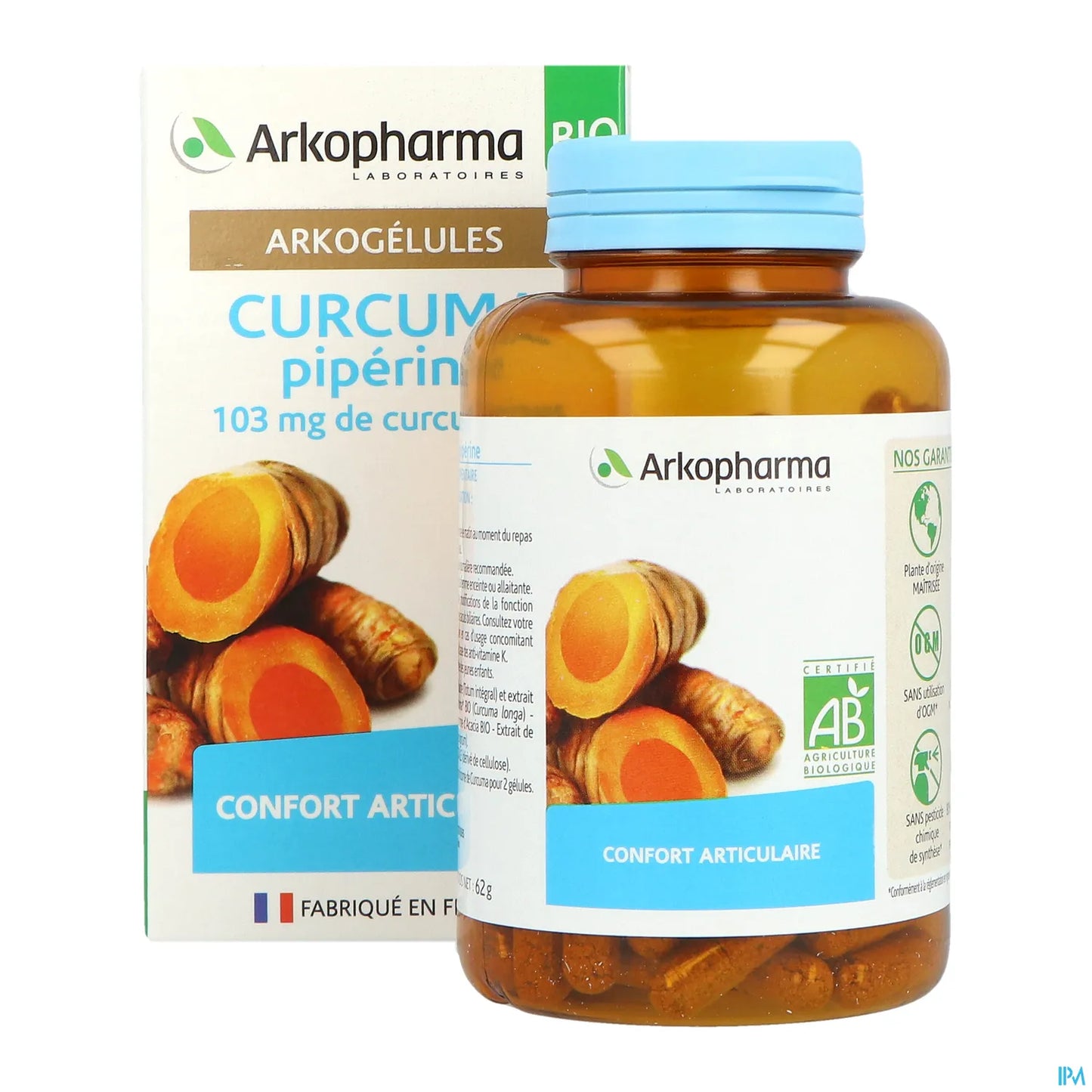 Arkogélules Curcuma Pipérine Bio 130 Gélules