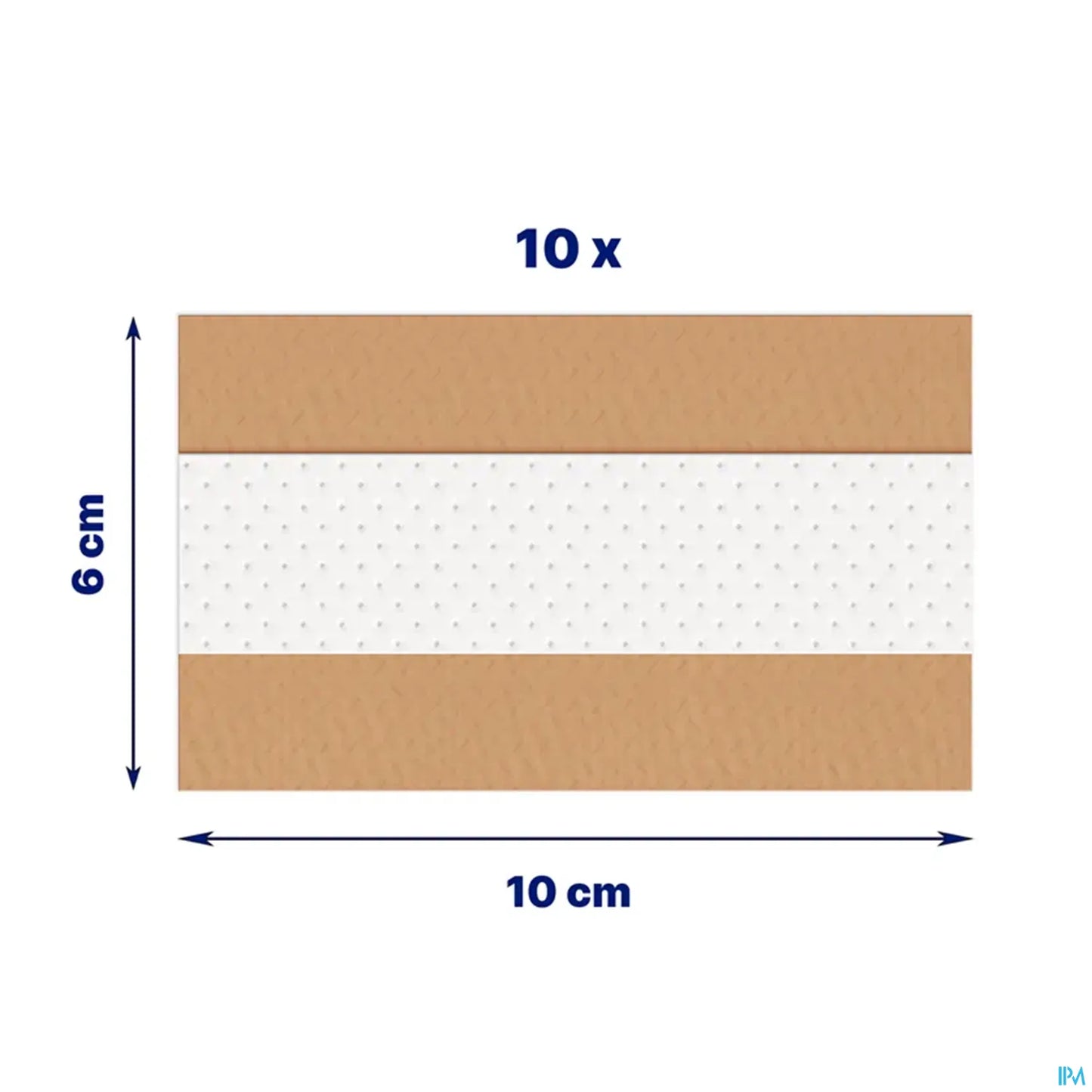 Pansement Universal 10 Bandes de 10 cm x 6 cm
