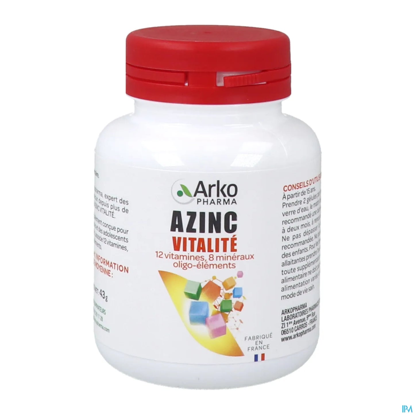 Azinc Forme et Vitalité 60 Gélules