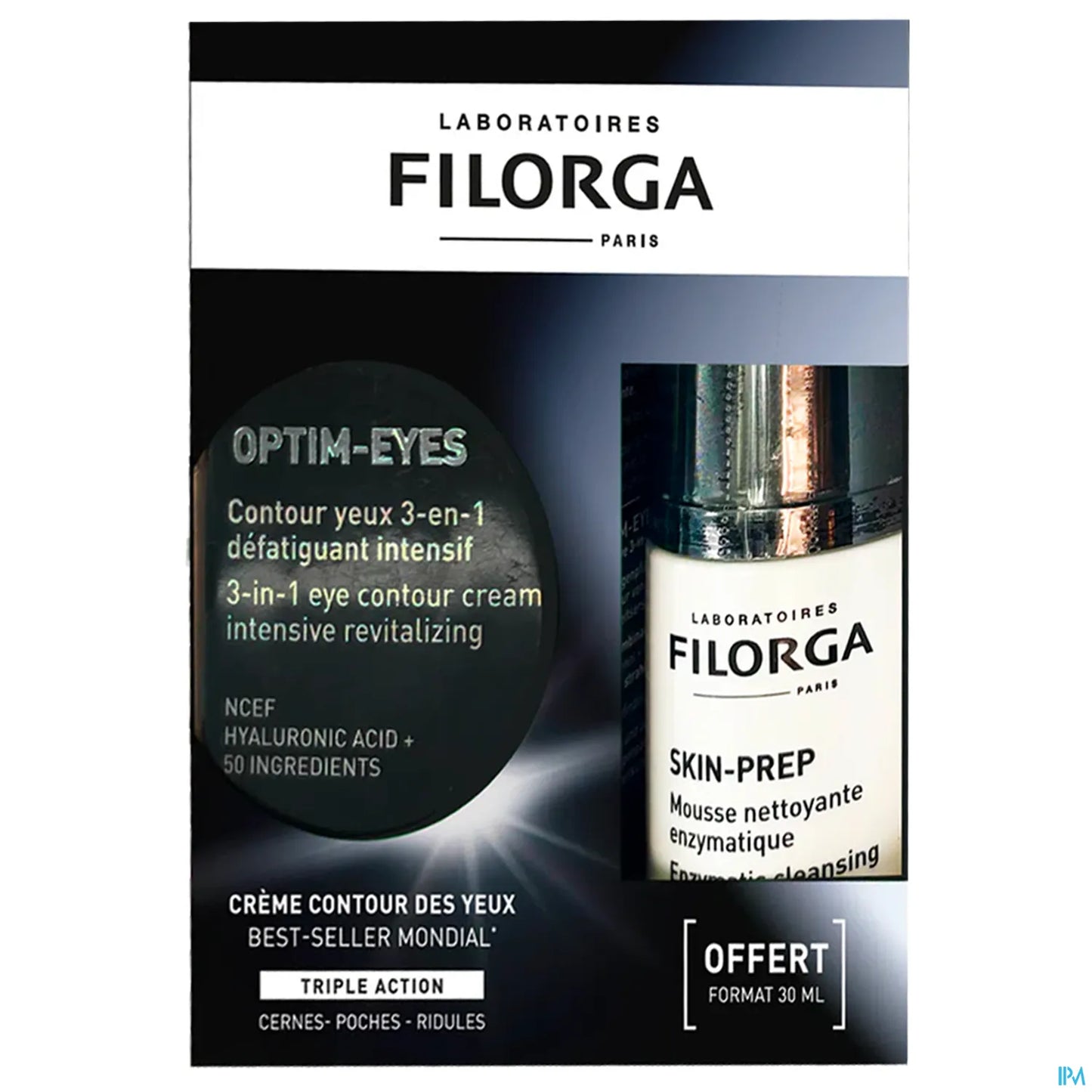 Optim Eyes 3-in-1 Eye Contour Cream 15 ml Set di schiuma omaggio