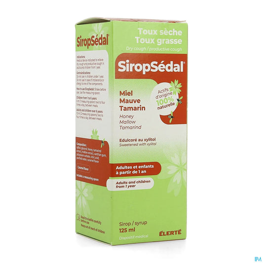 SiropSédal 125ml Toux Sèche Et Grasse
