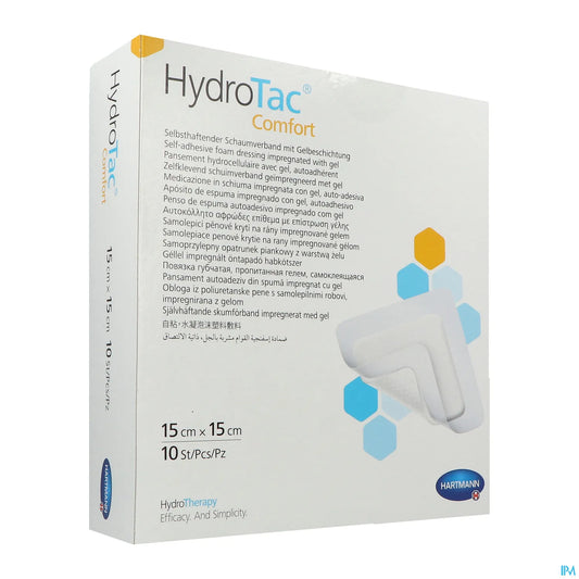 Hydrotac Comfort Pansement Adhésif 15 x 15 cm Boîte 10