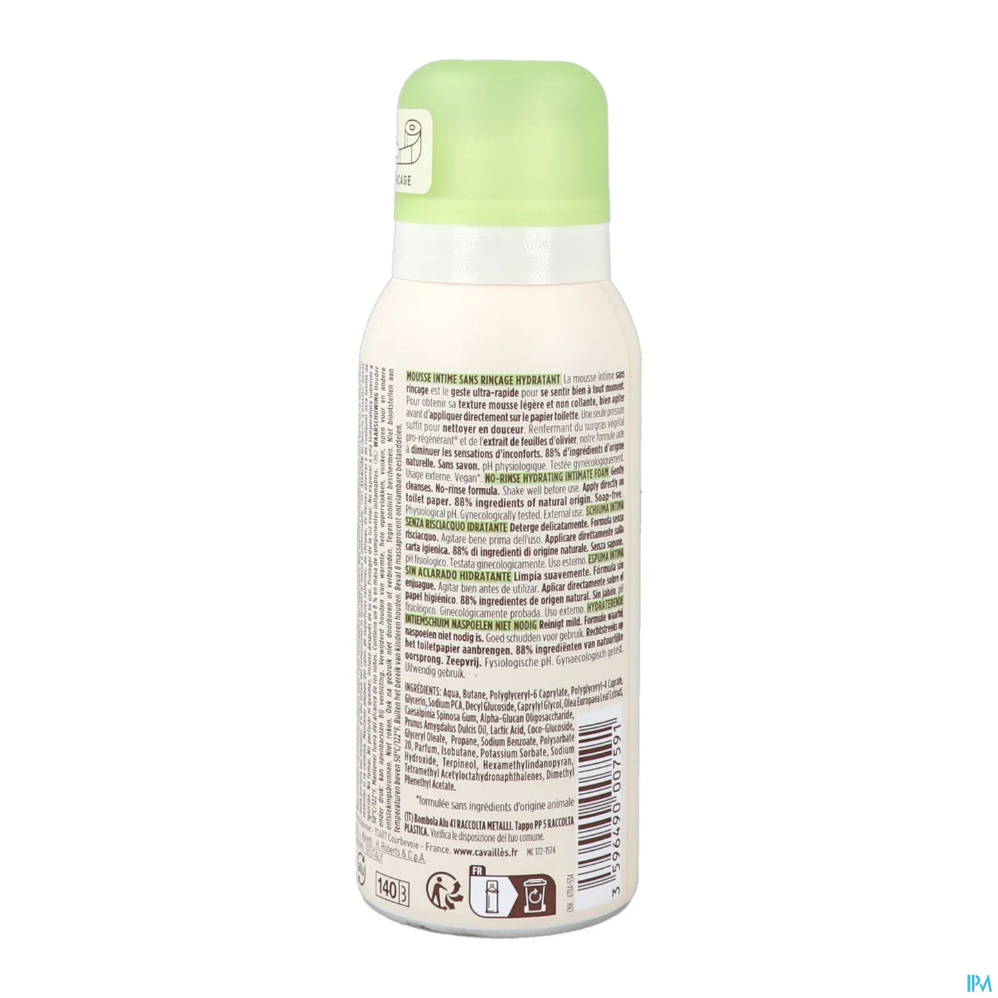Rogé Cavaillès Moisturizing Intimate Leave-In Mousse 100ml