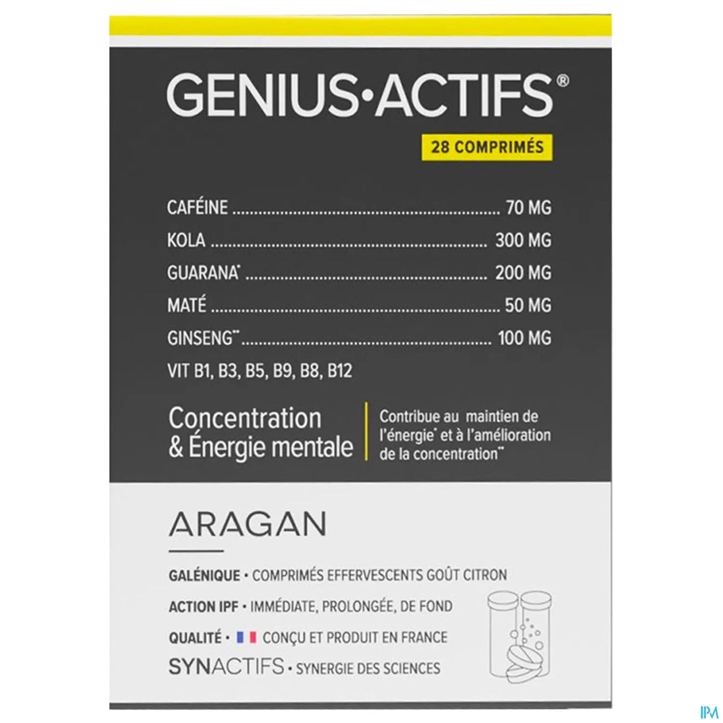 Synactifs GeniusActifs Compresse Effervescenti 28 Unità