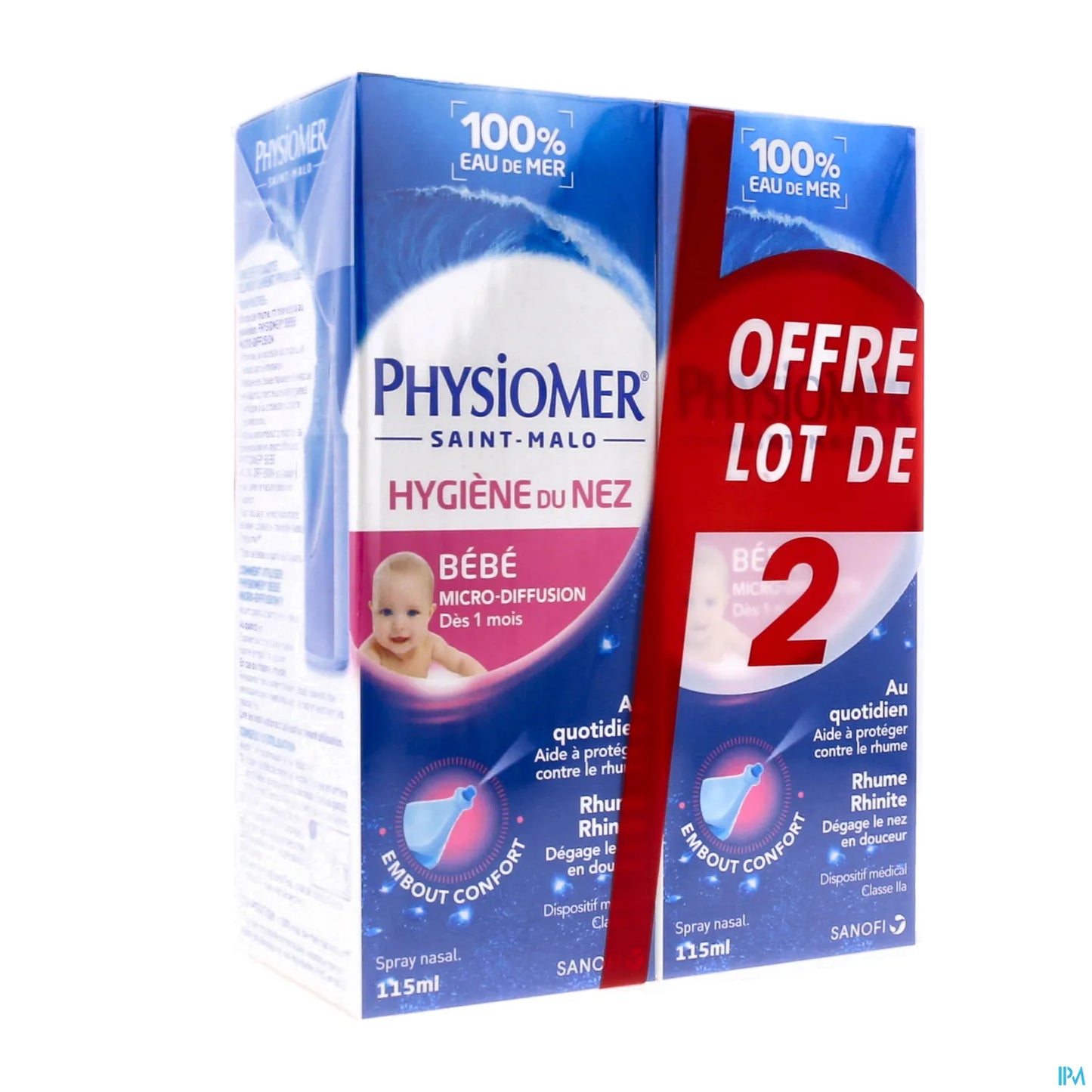 Bébé Hygiène du Nez Lot de 2 x 115ml
