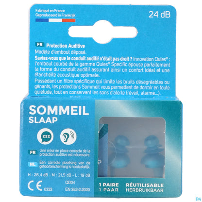 Protezione acustica per dormire, 1 paio riutilizzabile