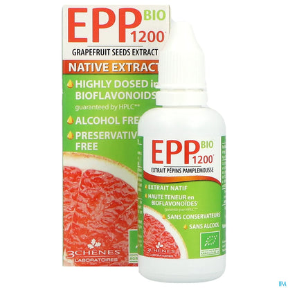 3 Chênes EPP1200 Extrait Pépins Pamplemousse Bio 50ml