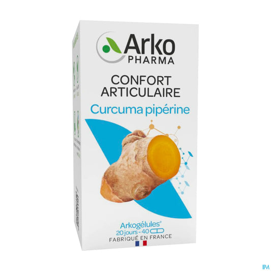 Arkogélules Curcuma Pipérine Bio 40 Gélules