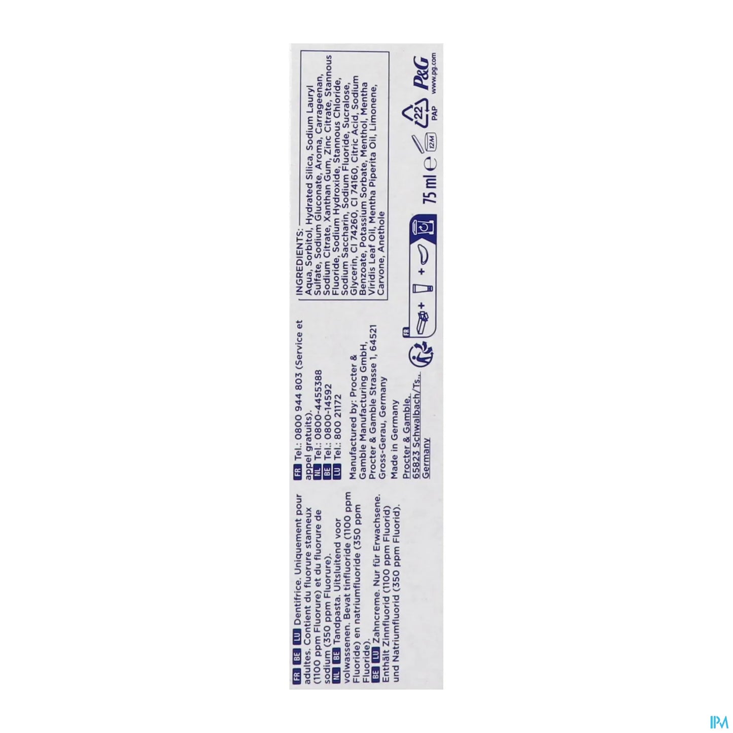 Dentifrice Protection Gencives 75 mL