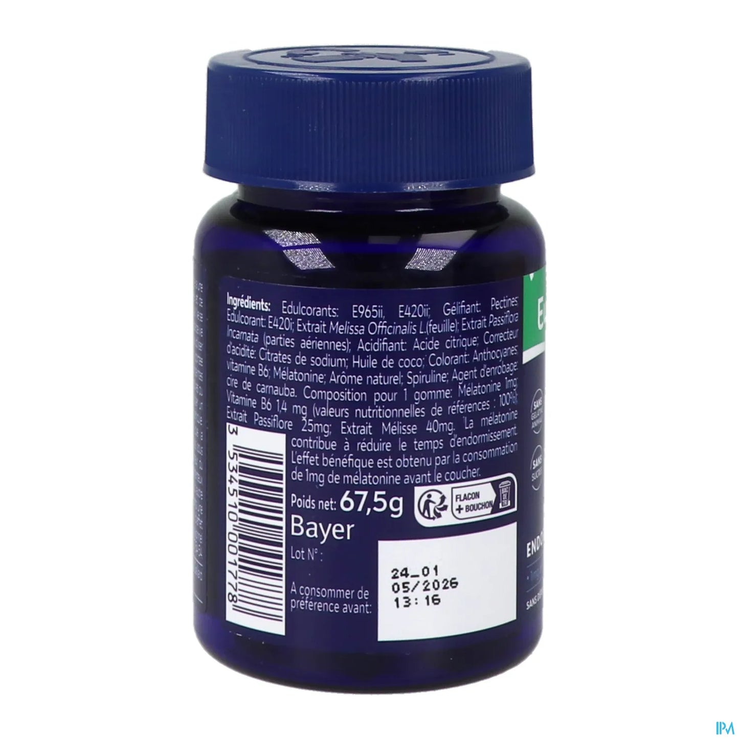 Euphytose Nuit Gommes Myrtille - 30 Gommes