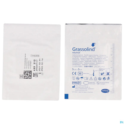 Grassolind Neutral 5 cm x 5 cm boîte de 10