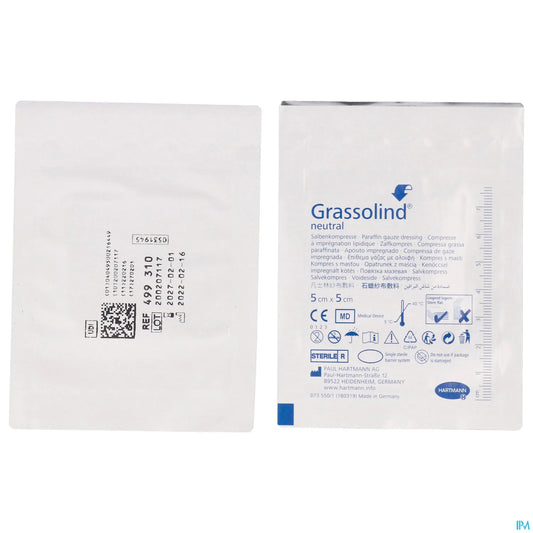 Grassolind Neutral 5 cm x 5 cm boîte de 10