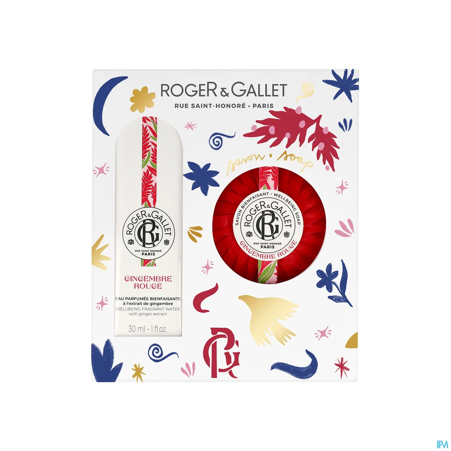 Coffret Gingembre Rouge Eau Parfumée 30 mL et Savon