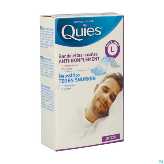 Anti-Snoring 24 Nasal Strips Size L
