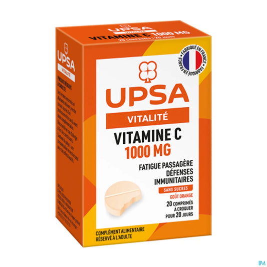 Vitamine C 1000mg 20 Comprimés à Croquer