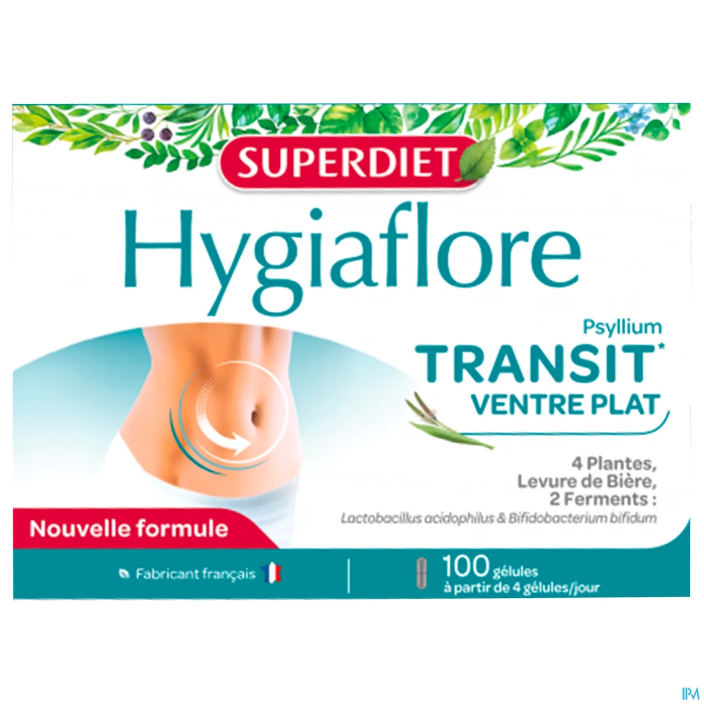 Hygiaflore Psyllium Transit Flat Stomach 100 Capsule