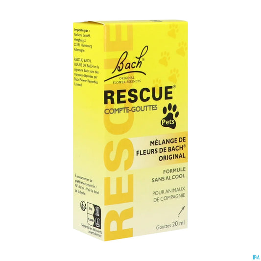 Fleurs de Bach Rescue Pets Compte-Gouttes 20Ml