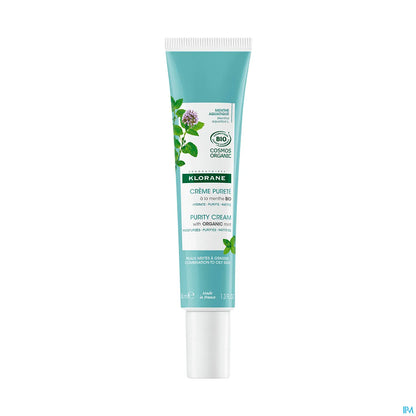 Crème Gel Purifiante Menthe Aquatique Bio 40 ml