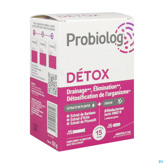 Probiolog Detox 15 Gélules + 15 Sticks