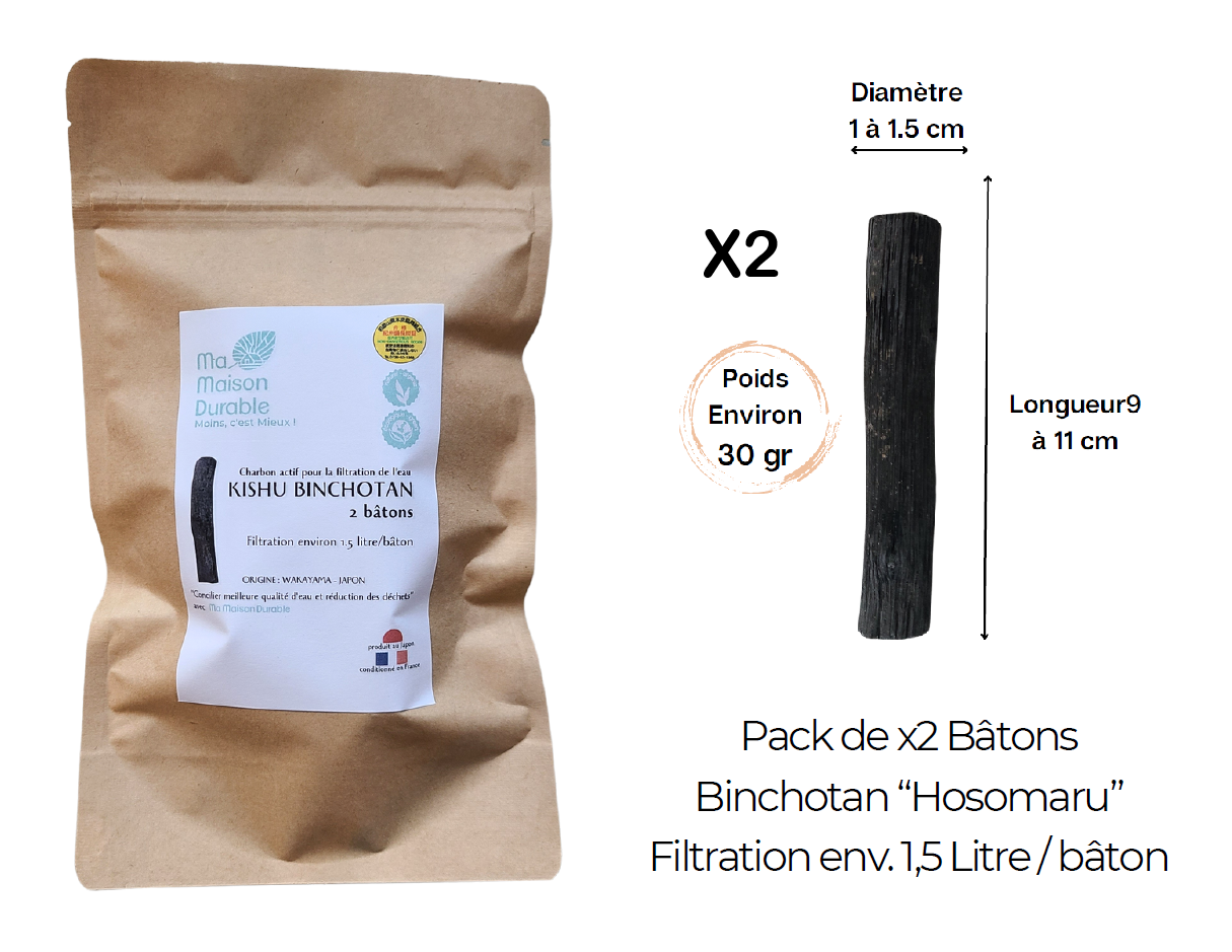 Le Binchotan de Kishu (Charbon actif)