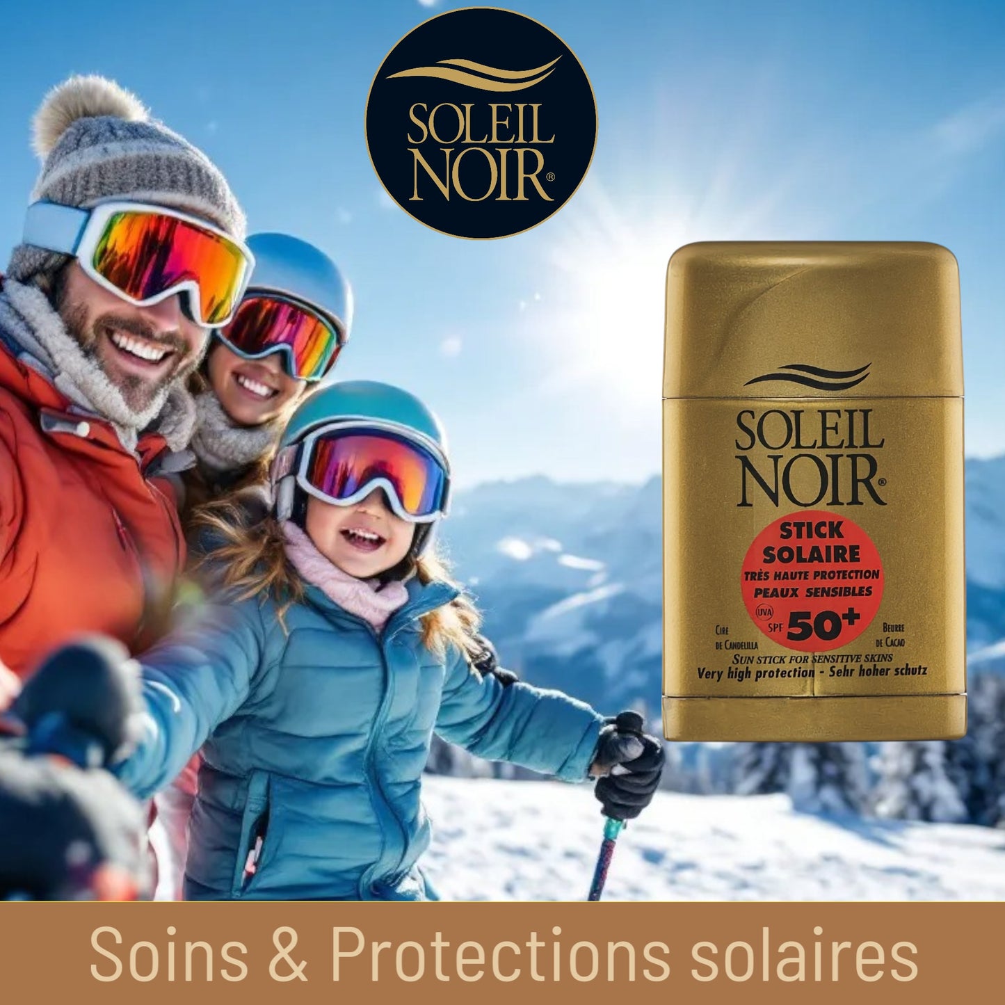 Stick Solaire Peaux Sensibles SPF50+ Très Haute Protection 10g