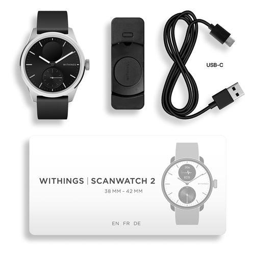 ScanWatch 2 Heart Health Hybrid Smartwatch 42mm Black