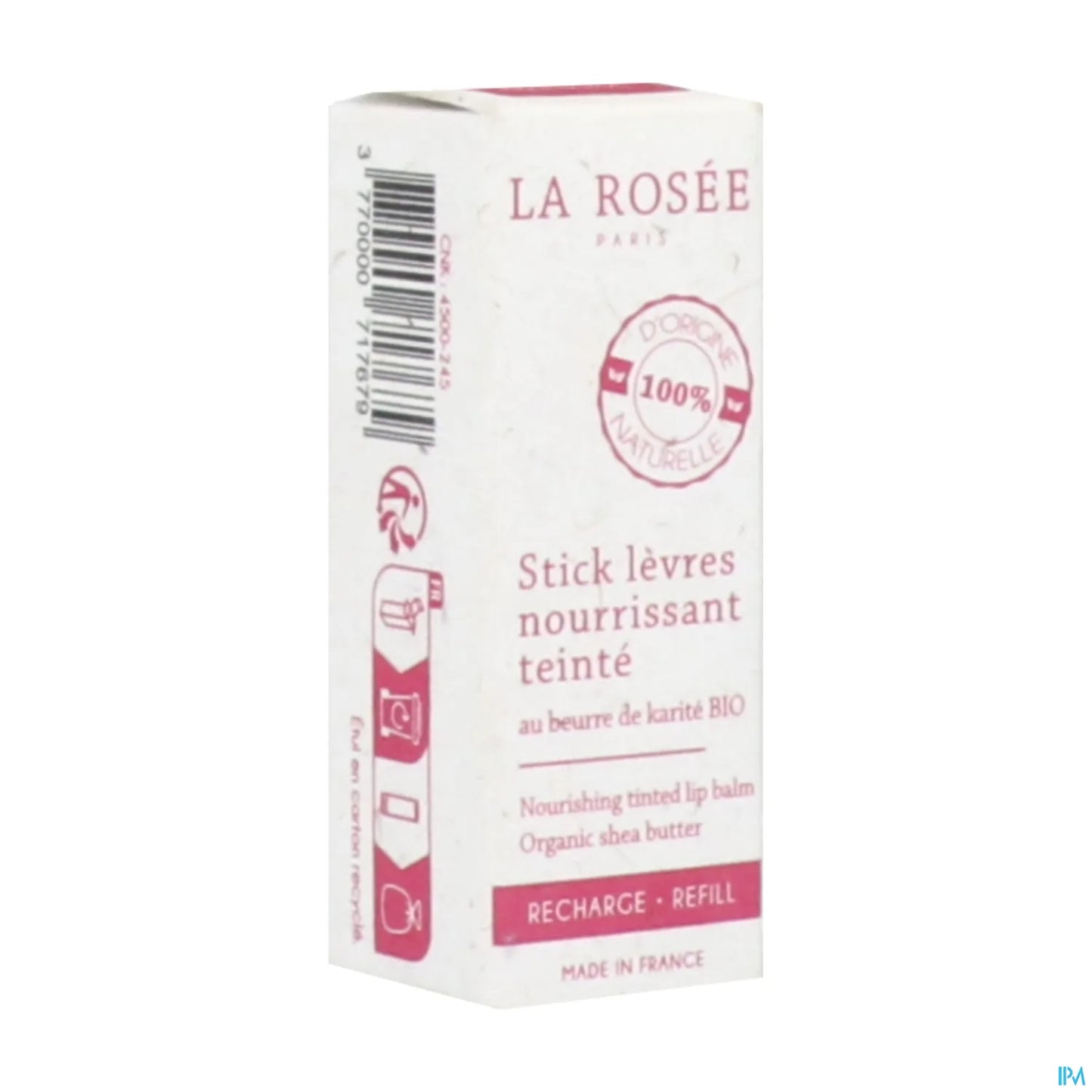 Stick Lèvres Nourrissant Teinté Framboise 4,5g