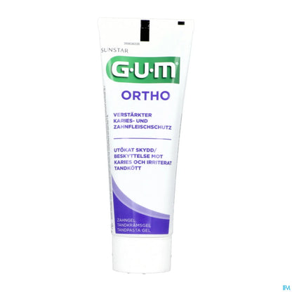 Sunstar GUM Ortho Gel Dentifrice Fluoré 75ml