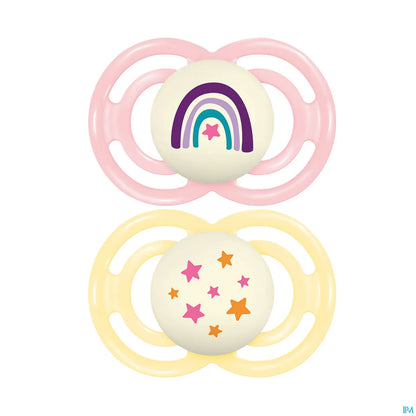 Sucette Perfect Nuit Tendance Silicone 18+ Mois x2