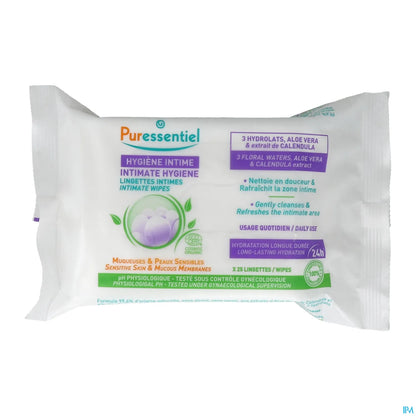Lingettes Intimes Quotidiennes Certifiées Bio X25