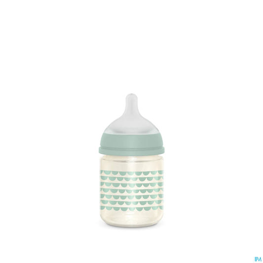 Bonhomia Glass Baby Bottle 120 ml Green
