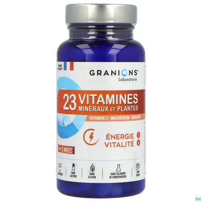 23 Vitamines Minéraux et Plantes 90 Comprimés