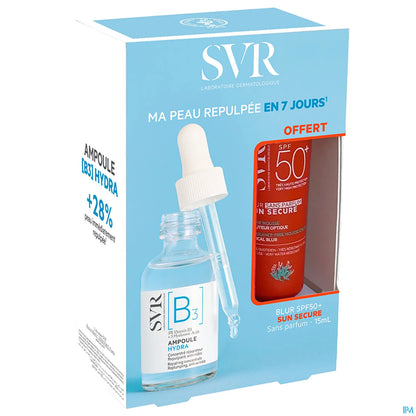Ampoule B Hydra 30 mL + Blur Sans Parfum Indice 50+ 15 mL