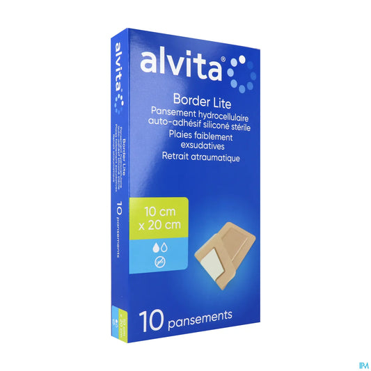 Pansement Hydrocellulaire 10x20 cm 10 Unités