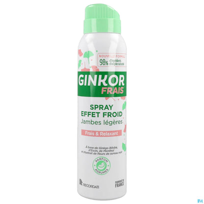 Ginkor Frais Spray Effet Froid Jambes Légères 125 ml
