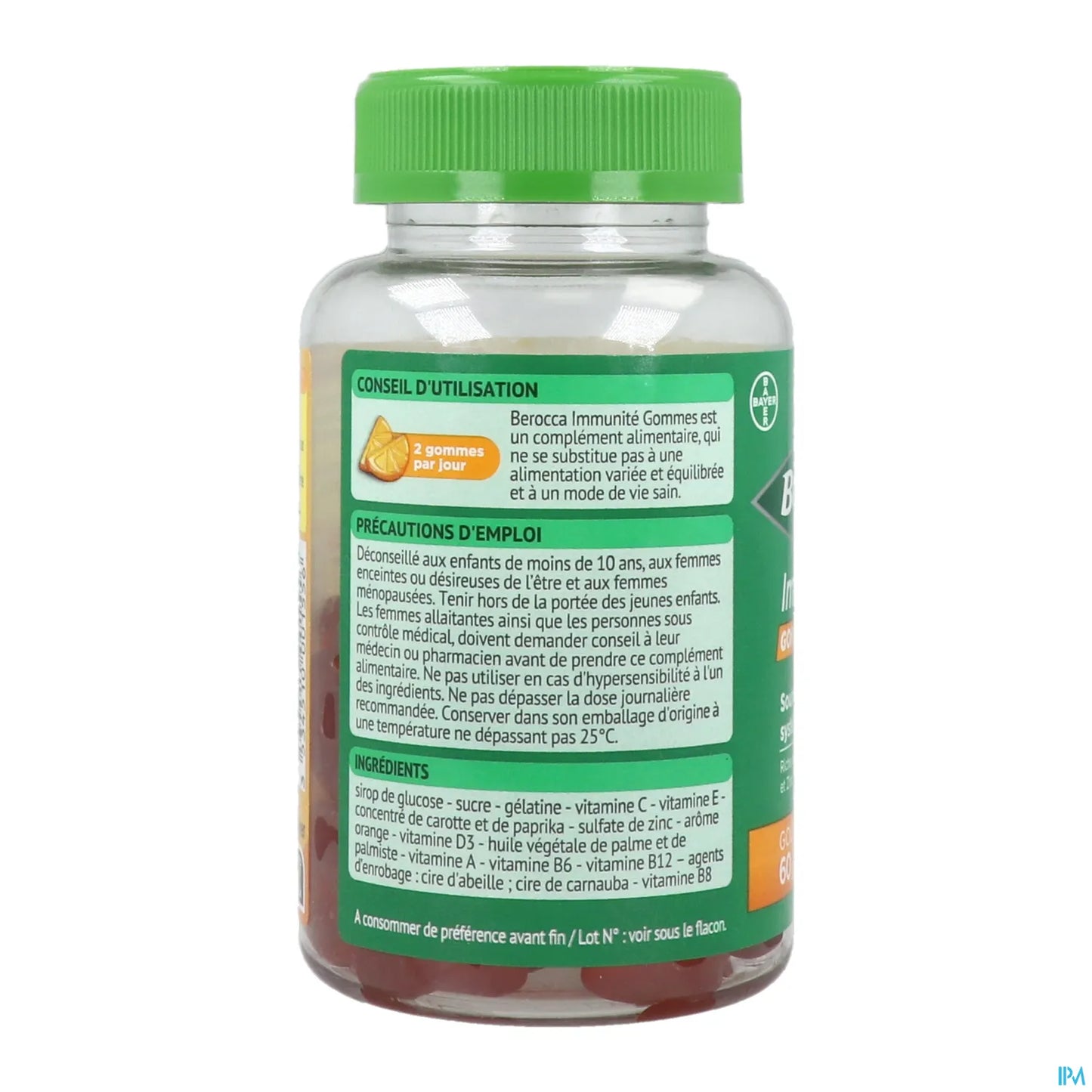 Immunité Gommes Orange 60 Gommes