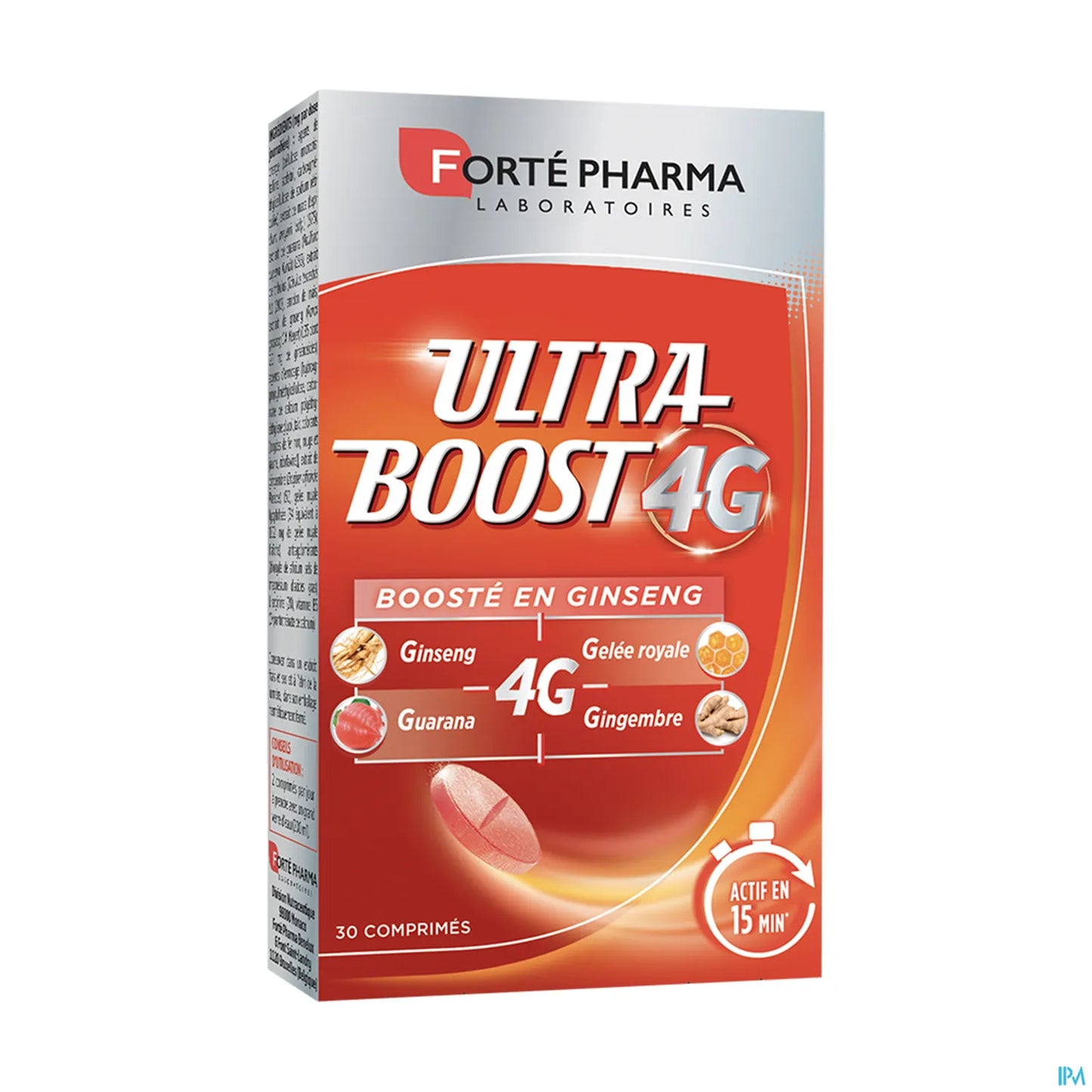 Vitalité 4G Ultra Boost - 30 Comprimés Énergisants