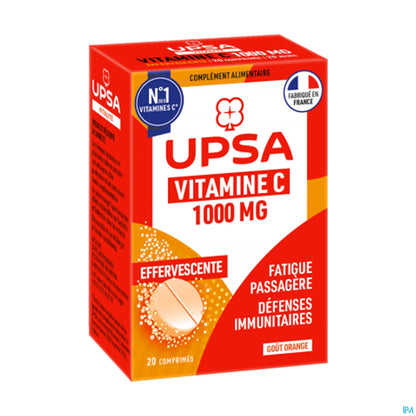 Vitamine C 1000mg Comprimés Effervescents 20 Unités
