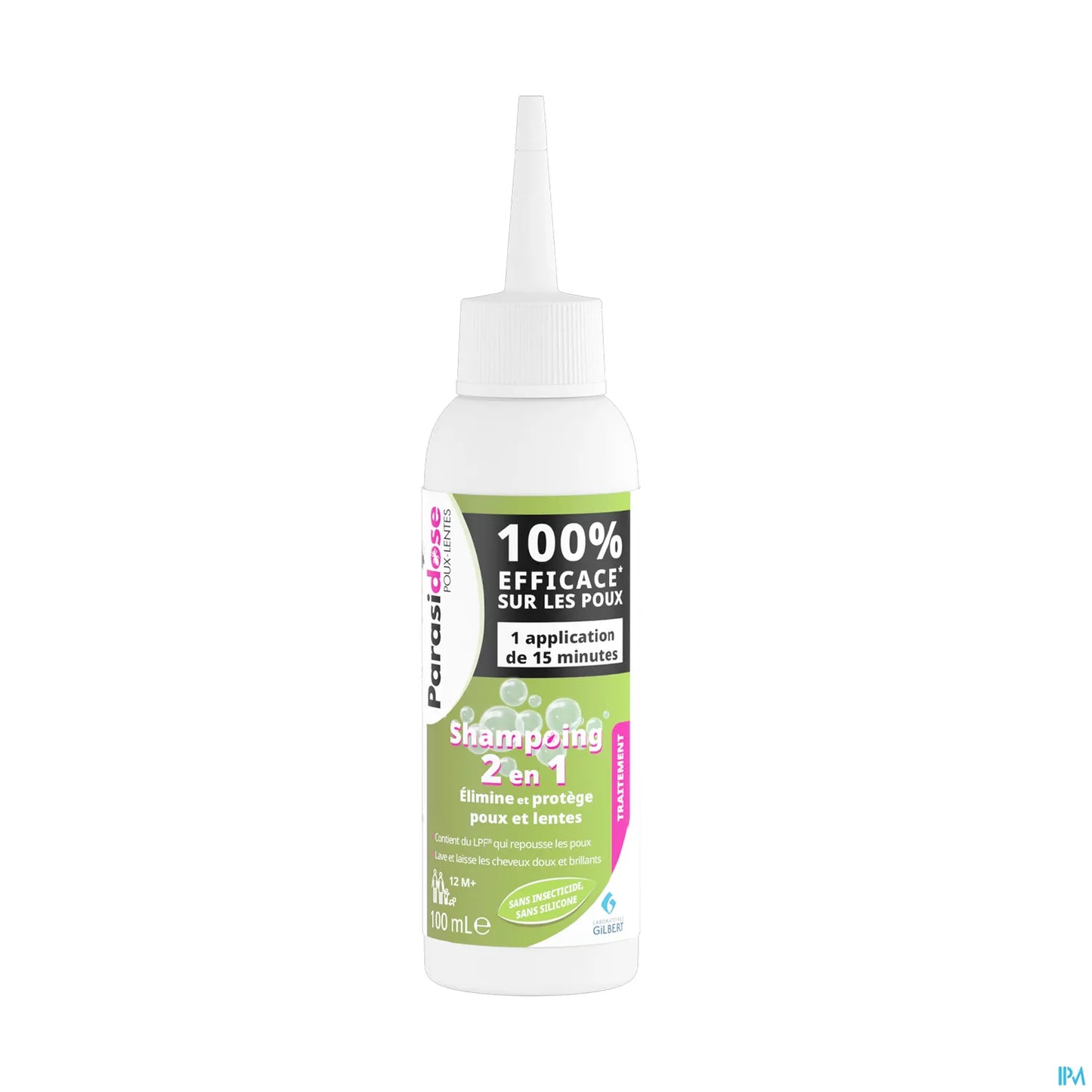 Shampooing 2en1 Anti-Poux et Lentes 100ml Avec Peigne