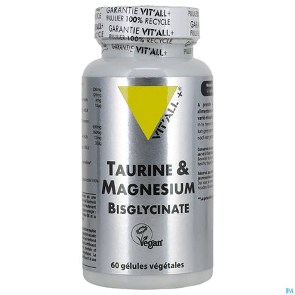 Taurine & Magnesium Bisglycinate 60 Gélules Végétales