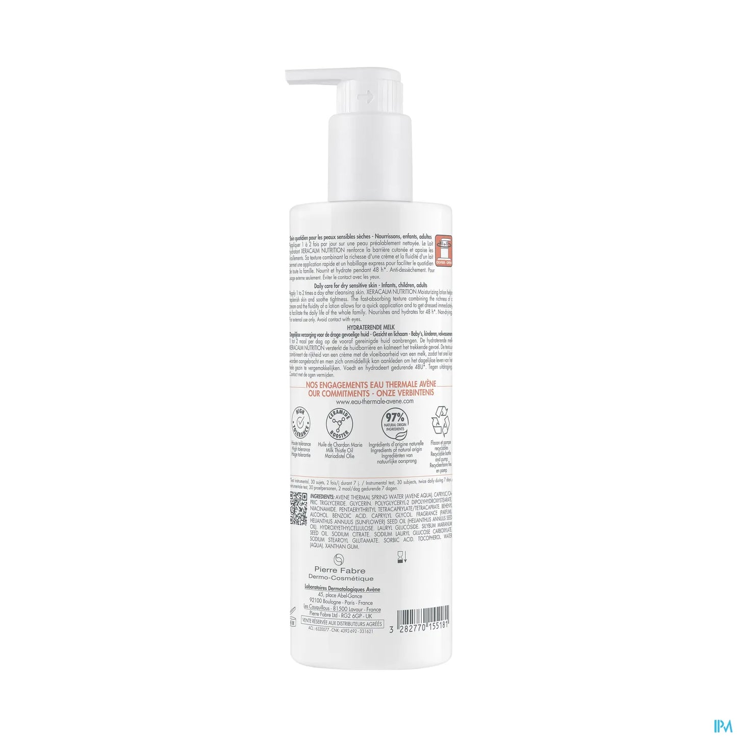 XeraCalm Nutrition Lait Hydratant 400ml